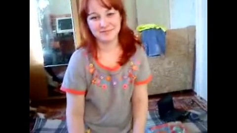 Alena from St. Petersburg gives a blowjob on camera for