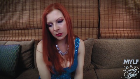 Redheaded mom Lady Fyre lets her stepson fuck and creampie her pussy in POV | Фото 2