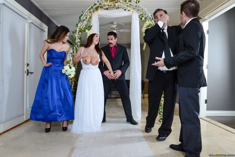 Bride Angela White gets analized & has her big tits jizzed during the wedding | Фото 6