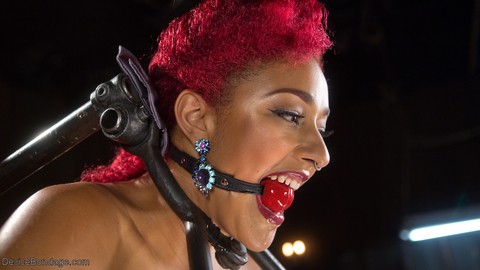 Ebony chick Daisy Ducati pisses herself while being tortured and humiliated | Фото 4