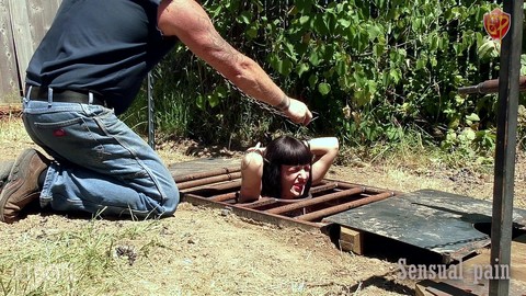 Sex slave Abigail Dupree is put thru the wringer by her Master in the outdoors | Фото 1