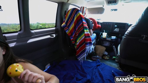 Latina teen Natalie Brooks getting fucked in a bus while touring Mexico | Фото 20