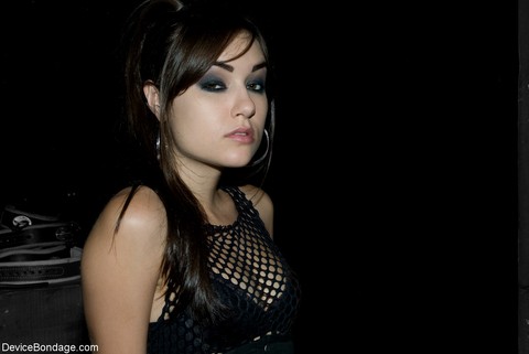 MILFs Trina Michaels & Sasha Grey pose in their hot outfits at the BDSM club | Фото 13