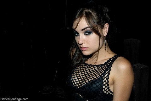 MILFs Trina Michaels & Sasha Grey pose in their hot outfits at the BDSM club | Фото 16